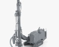 Atlas-Copco D65 Drill Rig 2009 3d model clay render