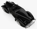 Auburn 851 SC Boattail Speedster 1935 3D模型 顶视图