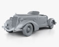 Auburn 851 SC Boattail Speedster 1935 3D模型 clay render