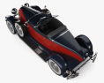 Auburn Boattail Speedster 8-115 1931 3D模型 顶视图