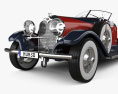 Auburn Boattail Speedster 8-115 with HQ interior and engine 1931 3d model