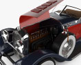 Auburn Boattail Speedster 8-115 com interior e motor 1931 Modelo 3d vista de frente