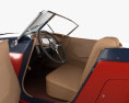 Auburn Boattail Speedster 8-115 com interior e motor 1931 Modelo 3d assentos