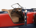 Auburn Boattail Speedster 8-115 com interior e motor 1931 Modelo 3d