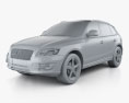 Audi Q5 2012 3d model clay render