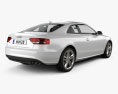 Audi S5 coupe 2010 3d model back view