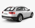 Audi A4 Allroad Quattro 2010 3Dモデル 後ろ姿