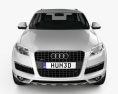 Audi Q7 2012 Modelo 3D vista frontal