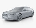 Audi A8 (D4) 2012 3d model clay render