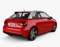 Audi A1 2013 3d model back view