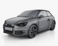 Audi A1 2013 3d model wire render