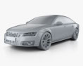 Audi A7 Sportback 2013 3D模型 clay render