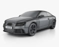 Audi RS5 2011 3d model wire render