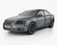 Audi A6 (C6) sedan 2011 3d model wire render