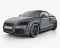 Audi TT RS 2013 3d model wire render