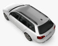 Audi S4 Avant 2007 3D模型 顶视图