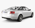 Audi A6 Saloon 2007 3D模型 后视图