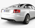 Audi A6 Saloon 2007 3D 모델 