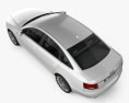 Audi A6 Saloon 2007 3D模型 顶视图