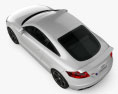 Audi TT RS Coupe mit Innenraum 2013 3D-Modell Draufsicht