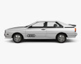 Audi Quattro 1980 3D模型 侧视图