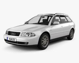 3D model of Audi A4 Avant 2001