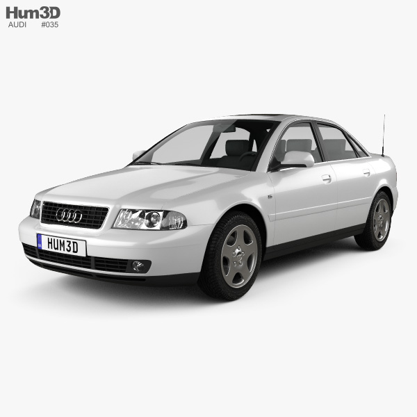 Audi A4 sedan 2001 3D model