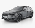 Audi A4 Allroad 2016 3d model wire render
