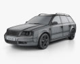 Audi A6 avant (C5) 2004 3d model wire render