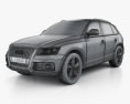 Audi Q5 2016 3d model wire render