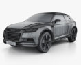 Audi Crosslane Coupe 2014 3d model wire render