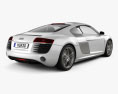 Audi R8 Coupe 2015 3D 모델  back view