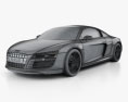 Audi R8 Coupe 2015 3D 모델  wire render