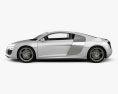 Audi R8 Coupe 2015 3D 모델  side view