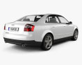 Audi A4 (B6) セダン 2005 3Dモデル 後ろ姿