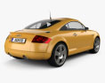Audi TT Coupe (8N) 2006 3D 모델  back view