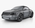 Audi TT Coupe (8N) 2006 3Dモデル wire render