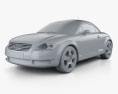 Audi TT Coupe (8N) 2006 3Dモデル clay render