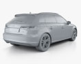 Audi A3 Sportback S-Line 2016 3Dモデル