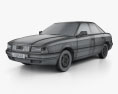 Audi 80 (B4) 1996 3d model wire render