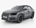 Audi RS Q3 2016 3d model wire render