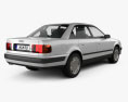 Audi 100 (C4) sedan 1994 3d model back view