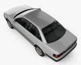 Audi 100 (C4) sedan 1994 3d model top view