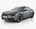Audi S5 쿠페 2015 3D 모델  wire render