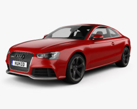 Audi RS5 coupe with HQ interior 2014 3D model