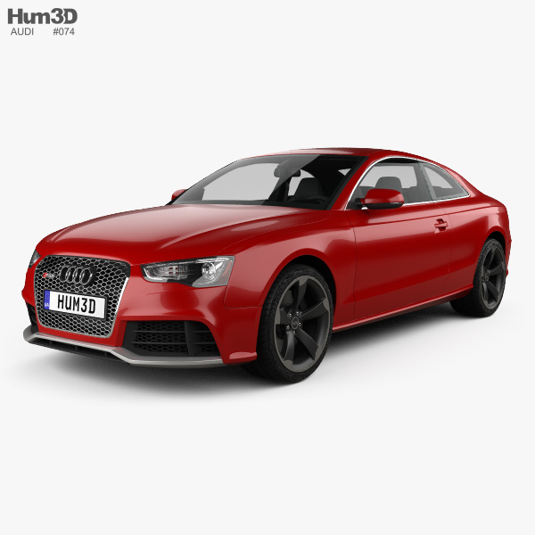 Audi RS5 coupé avec Intérieur 2014 Modèle 3D