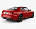 Audi RS5 クーペ HQインテリアと 2014 3Dモデル 後ろ姿