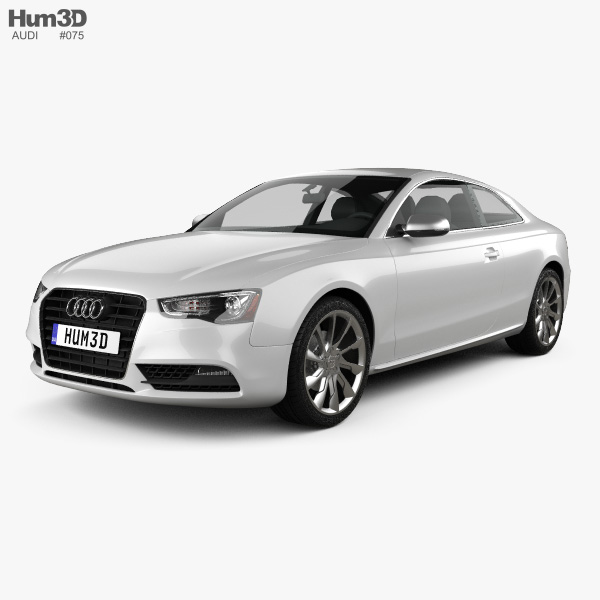 Audi A5 (8T3) coupe 2014 3D model