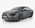 Audi RS7 (4G) sportback 2016 3d model wire render