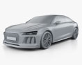 Audi Sport Quattro Laserlight 2015 3d model clay render